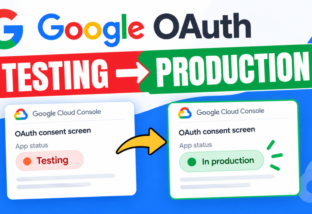Publish Google OAuth App: How to Change from Testing to Production
