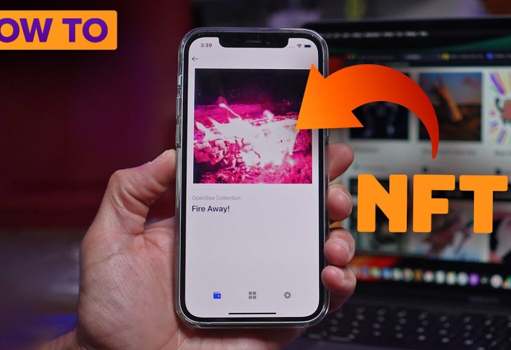 Purchasing my first NFT online with mobile phone
